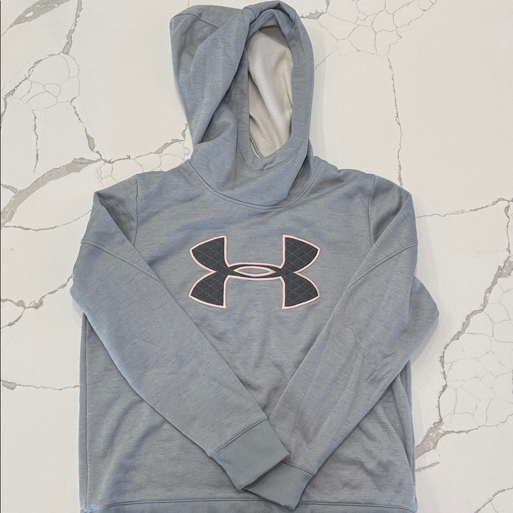 Under Armour Blue Hoodie with Black Logo